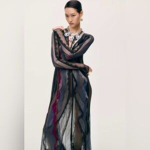 Glenn Martens H&M LAYERED MESH DRESS